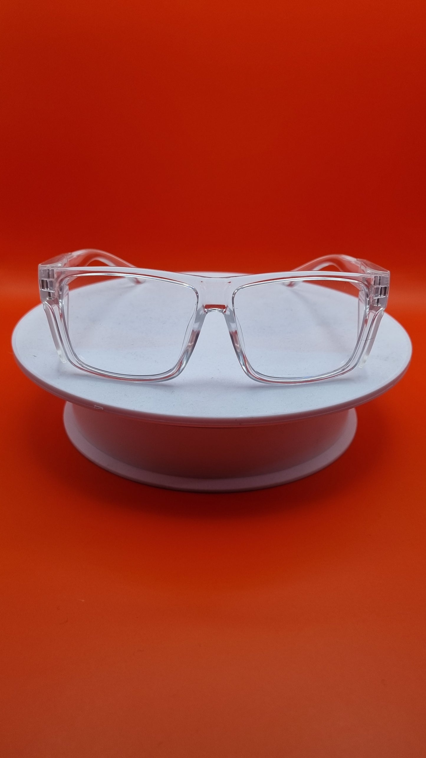 SAFETY GLASSES (CLEAR FRAME AND LENS)