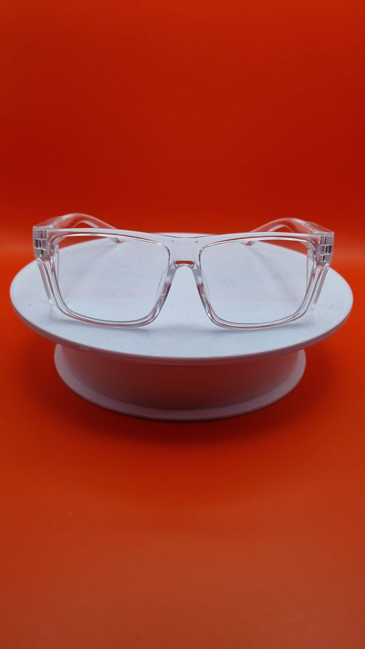 SAFETY GLASSES (CLEAR FRAME AND LENS)